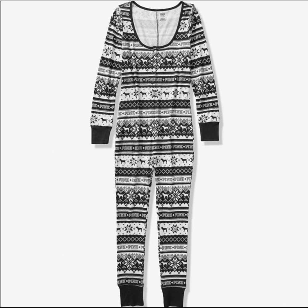 Victoria’s Secret PINK Black and White Onesie